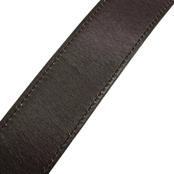Hermes Black Box Calf Cheval Horse Buckle Belt #70 Small Good ◯U M0 177322 - Picture 7 of 7